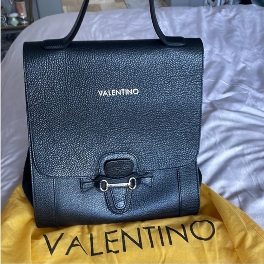 Valentino Black Genuine Leather large Bag brand new with the tags and receipts. - Picture 15 of 15